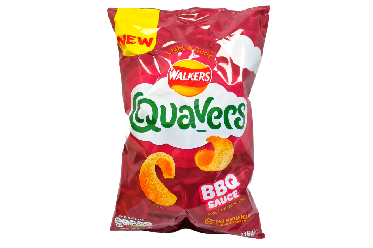 Walkers Quavers BBQ Sauce Flavour Potato Snacks 116g Best Before it's Gone Ltd